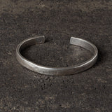 Men’s Sterling Silver Cuff Bracelet – Hand-Finished Textured