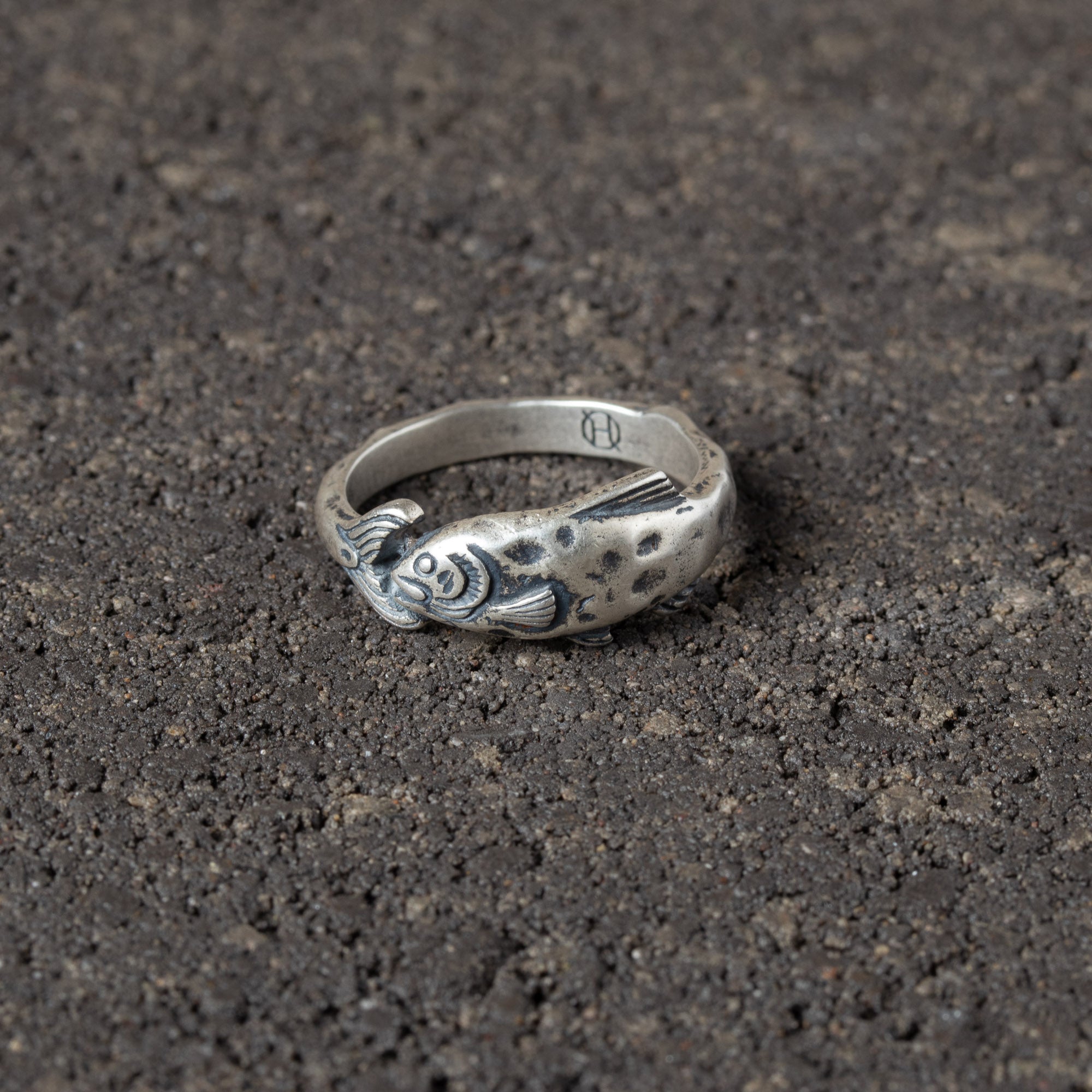 Eternal Current - Silver Fish Ring.