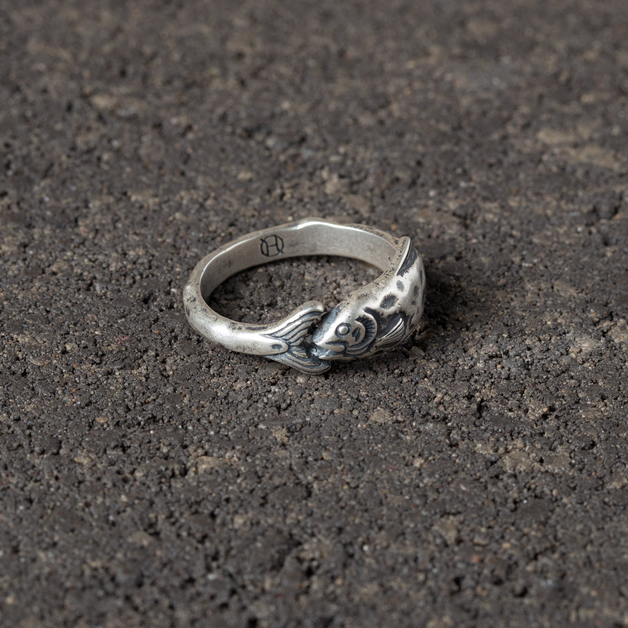 Eternal Current - Silver Fish Ring.