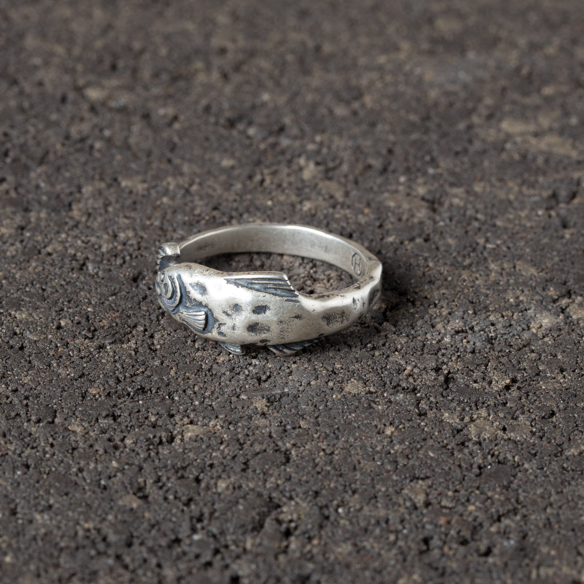 Eternal Current - Silver Fish Ring.
