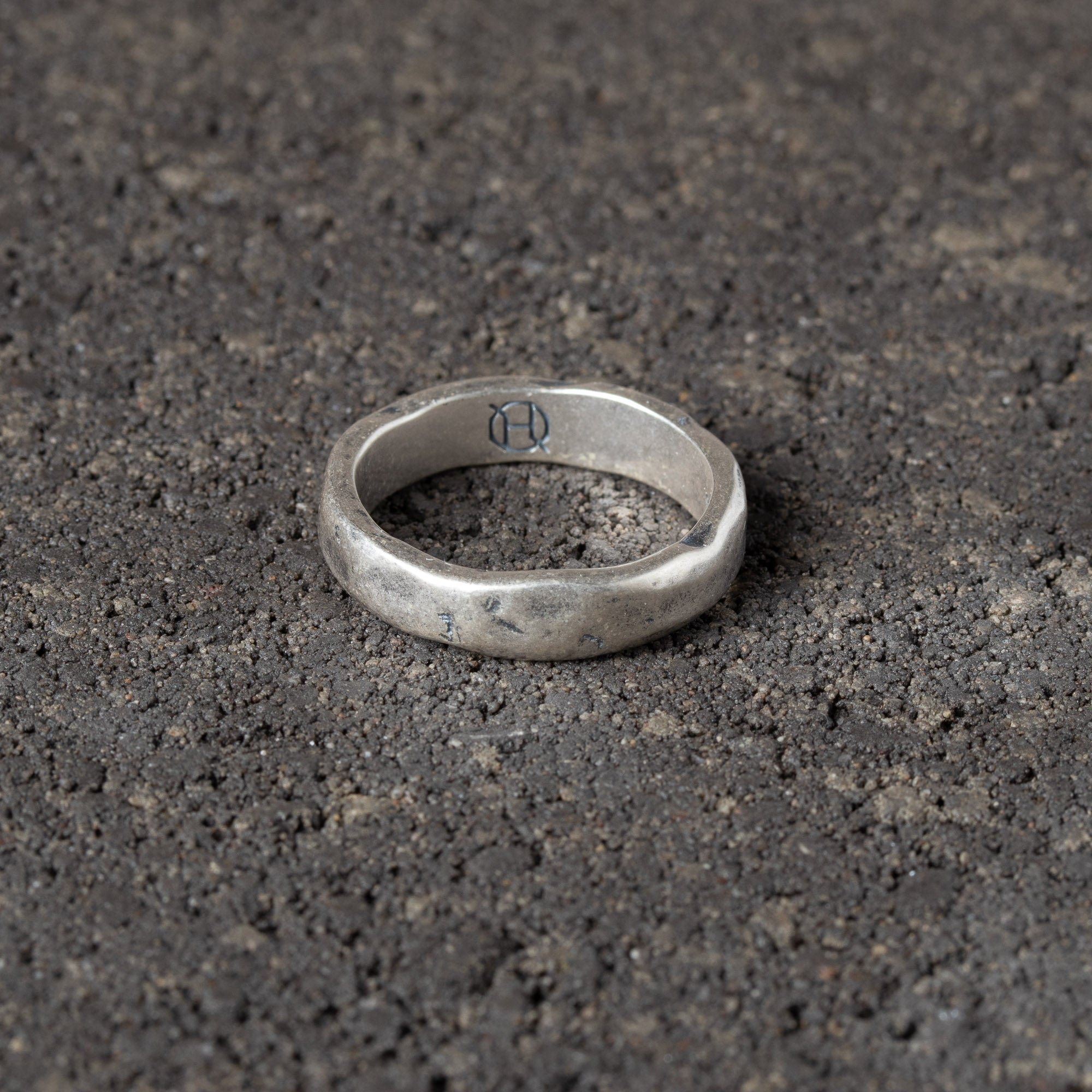Stoneforge - Textured Sterling Silver Band.