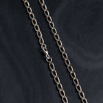 silver cable chain with clasp