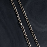 silver cable chain with clasp