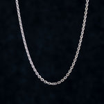 2mm box chain with matte finish