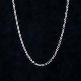 2mm box chain with matte finish