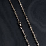2mm box chain with clasp