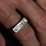 Stalking Panther - Narrow Signet Ring