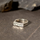 Stalking Panther - Narrow Signet Ring