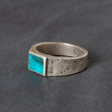 Aurora Blue — Unisex Sterling Silver Turquoise Signet Ring (Coming Soon)