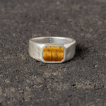 Journey - Silver Signet Ring with Tiger's Eye.