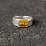 Journey - Silver Signet Ring with Tiger's Eye.