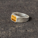 Journey - Silver Signet Ring with Tiger's Eye.