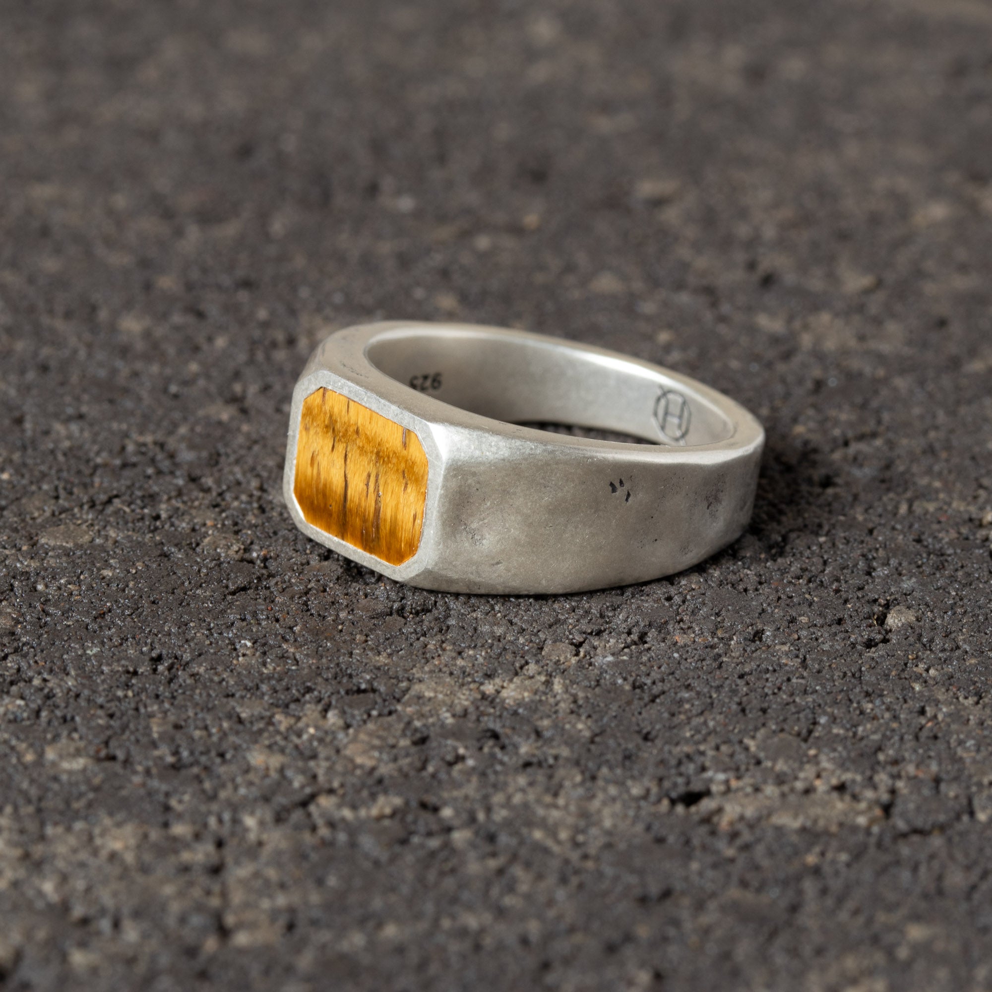 Journey - Silver Signet Ring with Tiger's Eye.