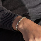 Borobudur – Men’s Sterling Silver Rope Bracelet (Textured)