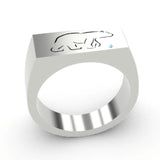 The Chase- Polar Bear Signet Ring