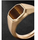 Journey - Silver Signet Ring with Tiger's Eye